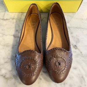 Jack Rogers Waverley flats in Chestnut Brown Women’s size 7.5